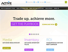 Tablet Screenshot of activeinternational.ca